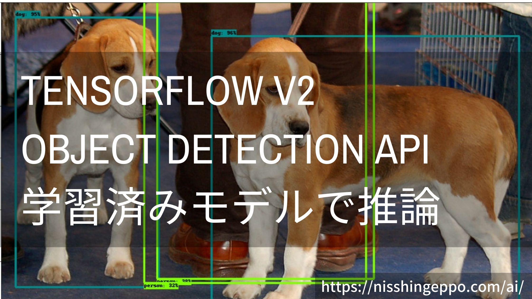 【Tensorflow v2物体検出】Object Detection APIで学習済みモデルを使って推論をする